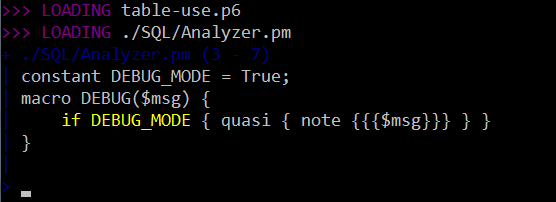 debugging at `BEGIN` time